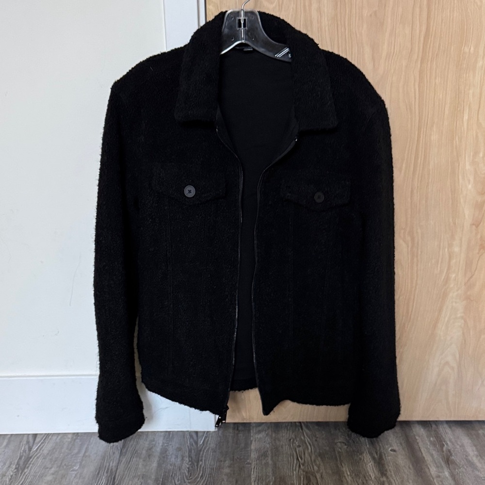 John Varvatos Black Knit Sweater jacket